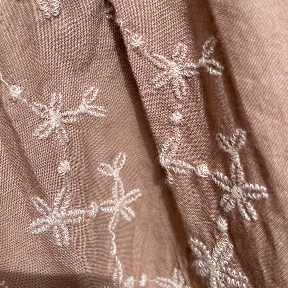 Zara midnight macaroon Eva flower embro long sleeves blouse, size Small - Picture 8 of 8